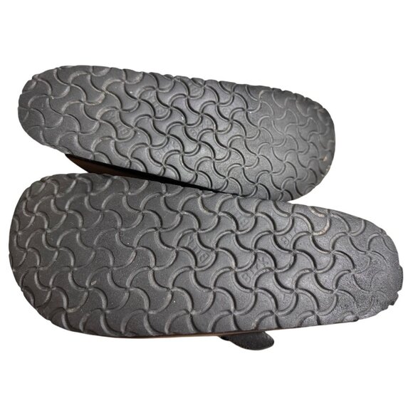 Birkenstock Black Leather Boston ESD Clogs Adjustable Strap Size EU 40 US M 7/W9 - Picture 8 of 9